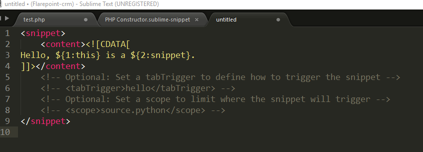 Rapid or fast development in Sublime Text 3